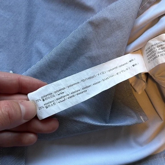 Zara Blue And White Stripe Dress Shirt Classic Professional Style - Picture 7 of 10